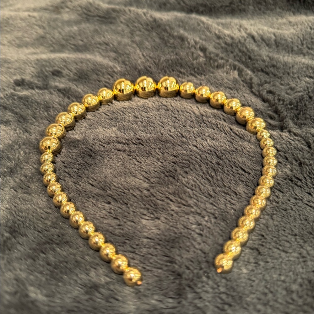 Elegant Gold Beaded Headband